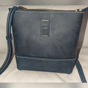 Portland Leather Festival Bag Deep Water Crossbody Bag